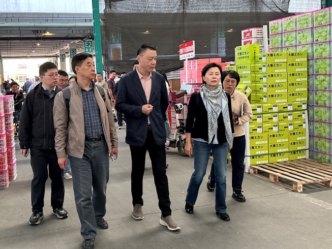 江苏省物流产业促进会莅临环亚集团农产品大市场考察交流
